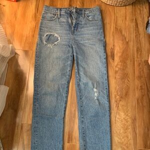 Madewell classic straight jeans